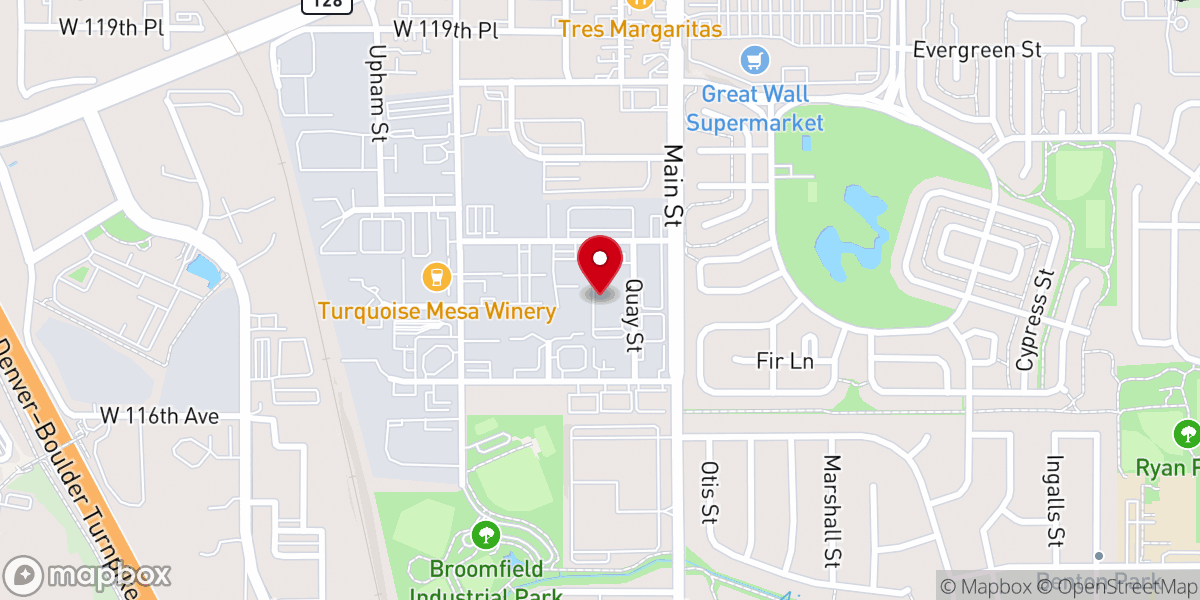 Map showing location of North Denver Cares Food Pantry