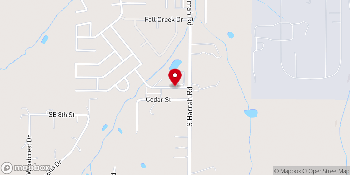 Map showing location of Prairie Breeze Townhomes