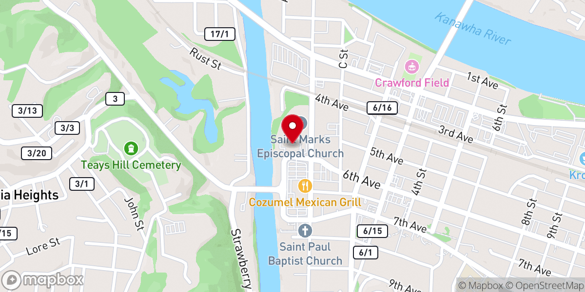 Map showing location of United States Postal Service