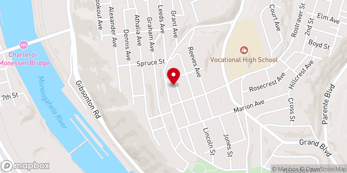 Map showing location of St Michael's Antiochian Church
