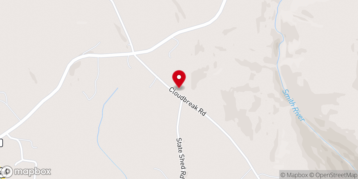 Map showing location of Faith Baptist Church