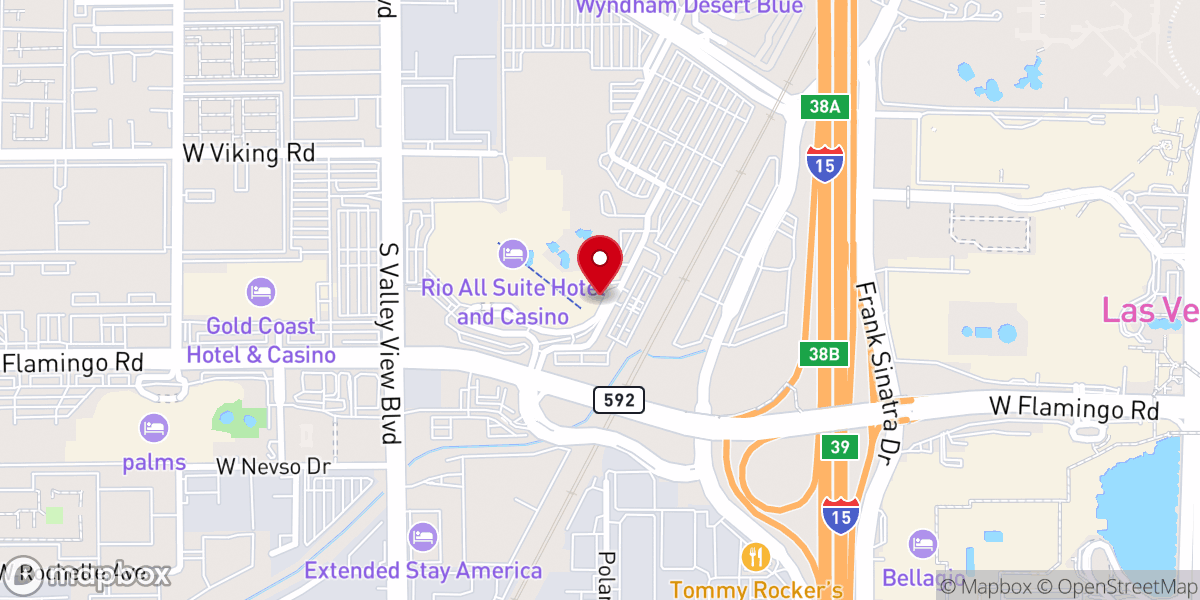 Map showing location of KISS Rock 'N Roll Wedding Chapel