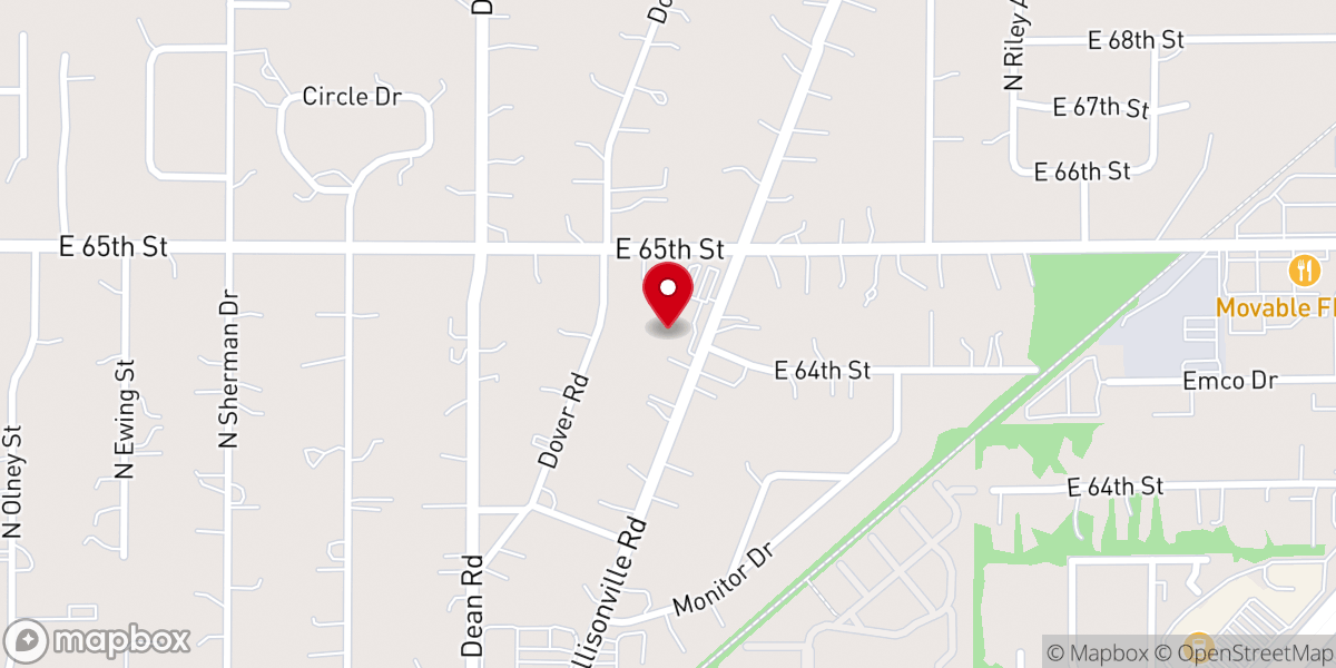 Map showing location of Epworth United Methodist Church