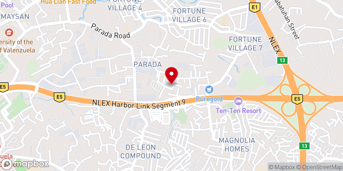Map showing location of Evangelical Reformed Church in Valenzuela City - ERCV