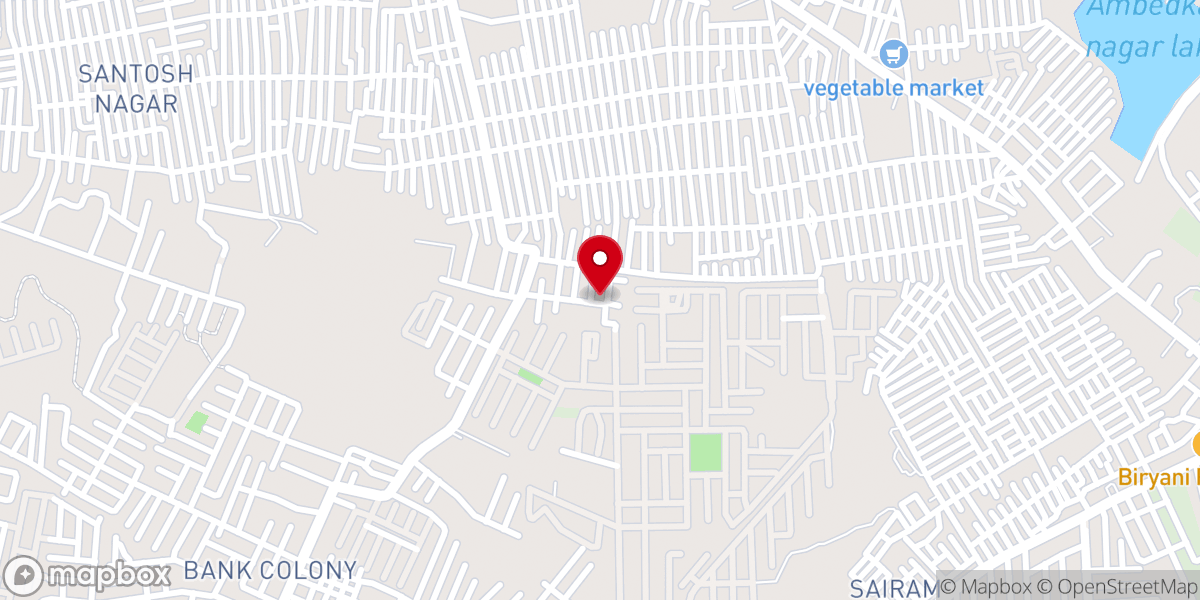 Map showing location of New Life Pentecostal Church Hyderabad