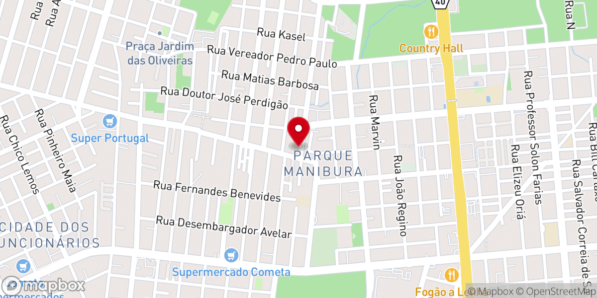 Map showing location of Dove Fortaleza - Brasil
