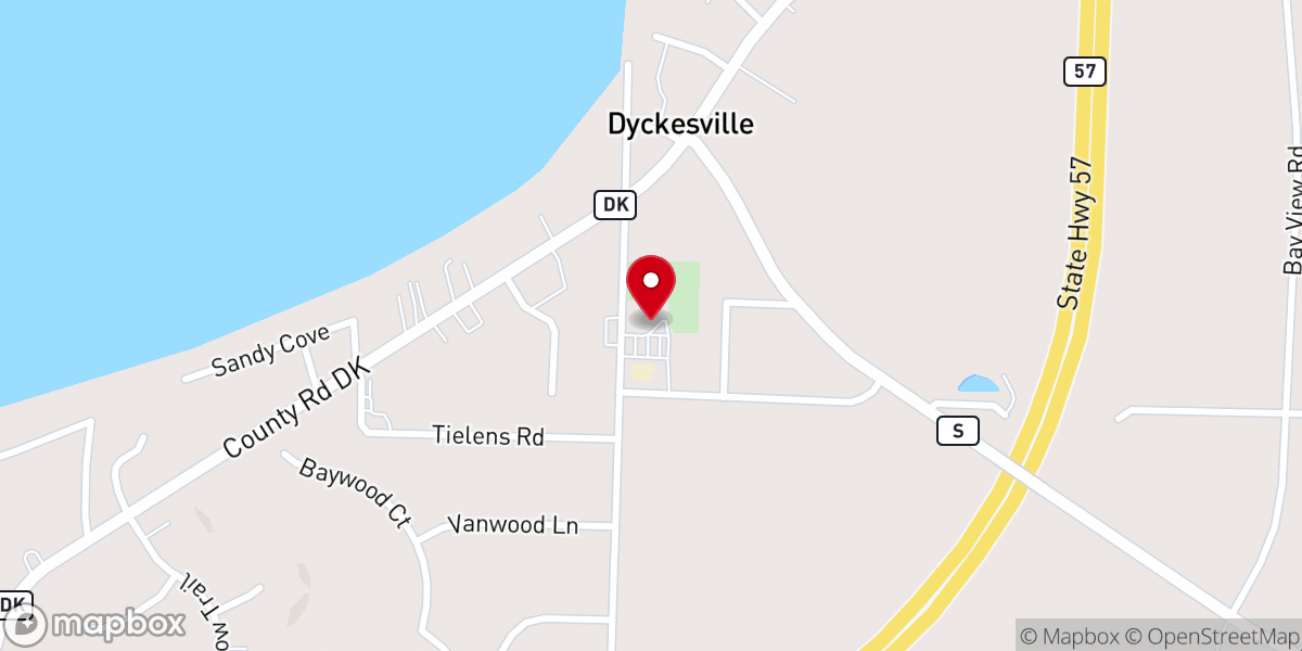 Map showing location of St Louis Catholic Church