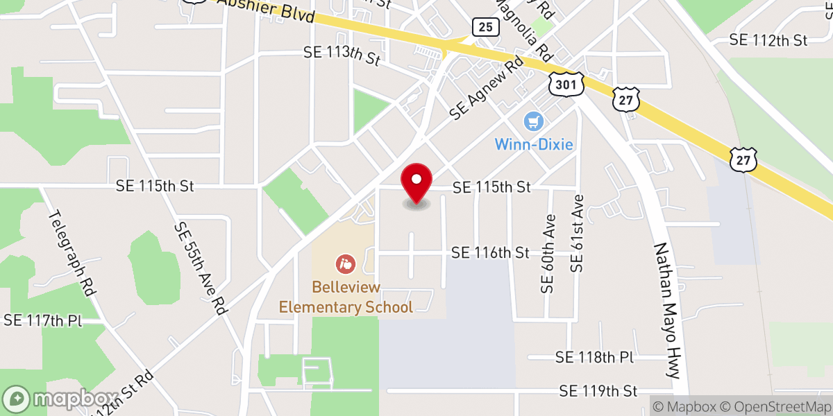 Map showing location of St Mary's Episcopal Church