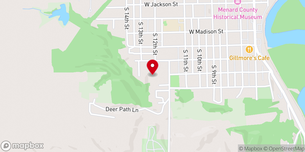 Map showing location of Petersburg Church of Christ