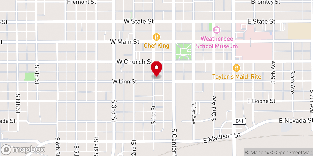Map showing location of St. Mary Catholic Church - St. Francis of Assisi Parish