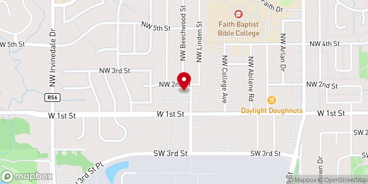 Map showing location of Ankeny Evangelical Free Church
