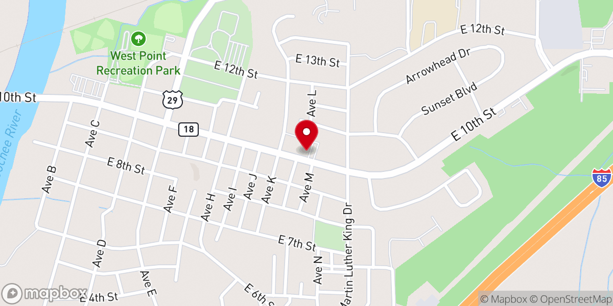 Map showing location of Emmanuel Chapel Methodist Church