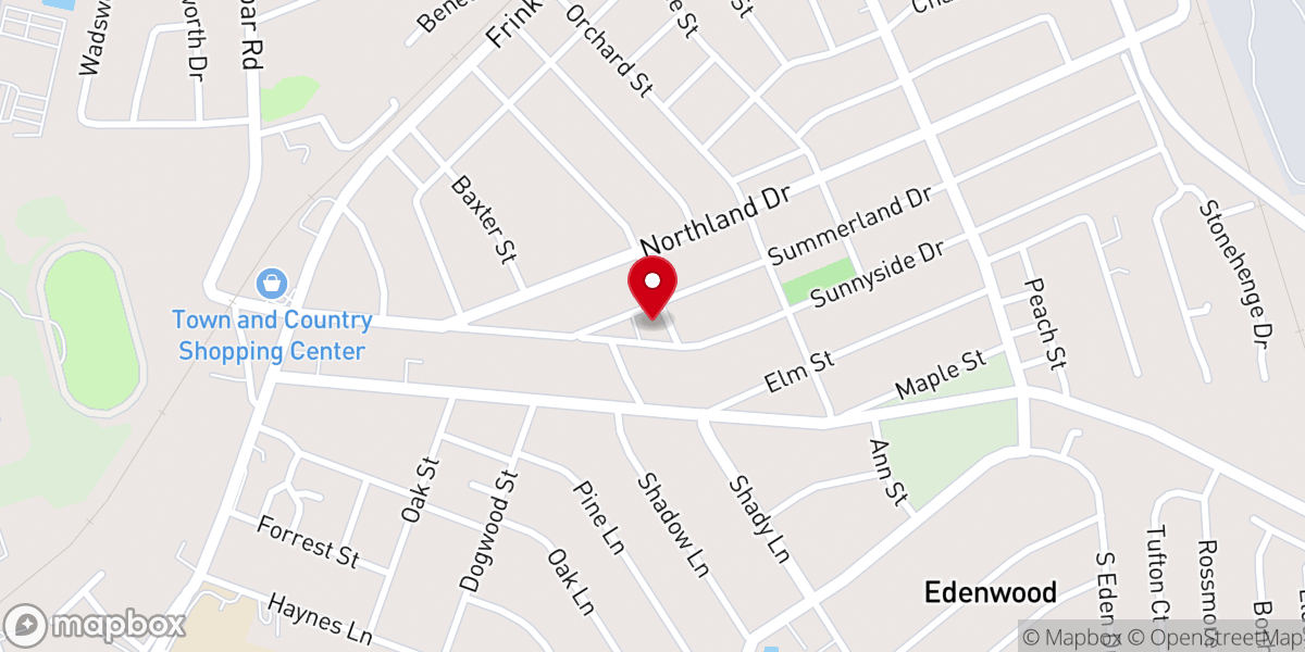 Map showing location of Cayce Presbyterian Church (ARP)