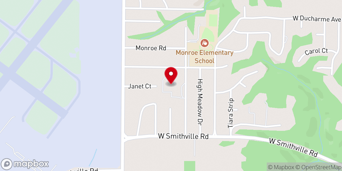 Map showing location of St Anthony's Catholic Church