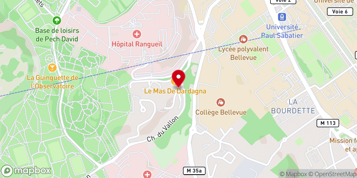 Map showing location of Entrée du parking de la fraternité
