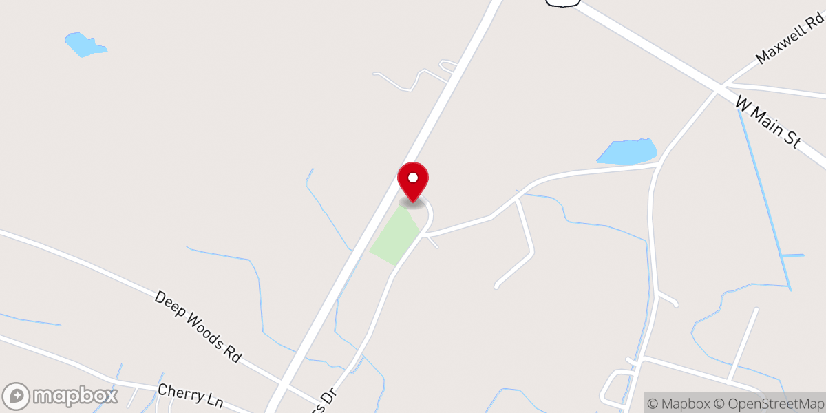 Map showing location of Indian Field Church