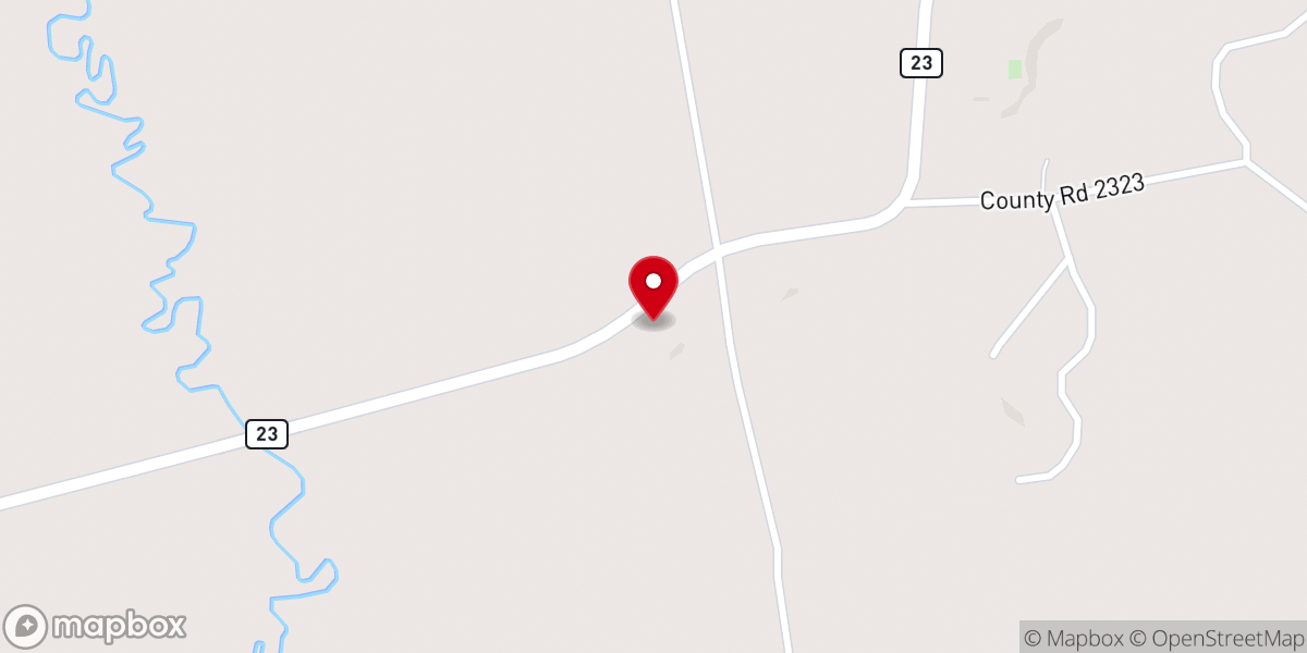 Map showing location of Adams Chapel