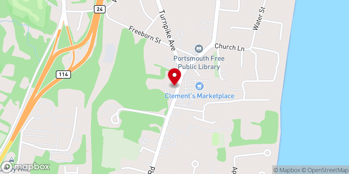 Map showing location of Faith Fellowship Church