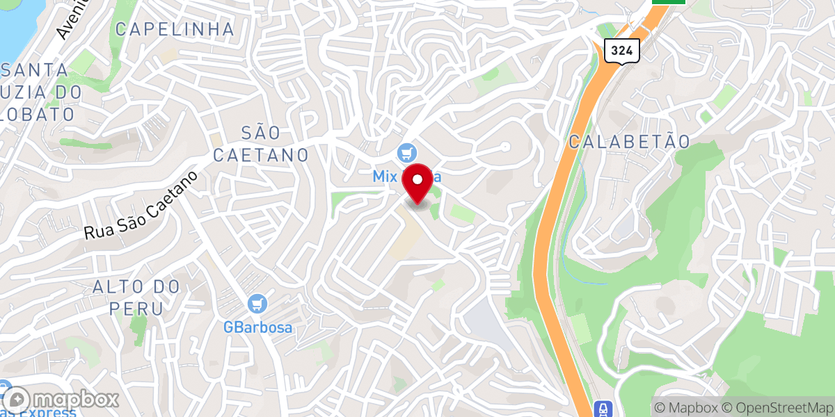 Map showing location of Paróquia São Caetano da Divina Providência