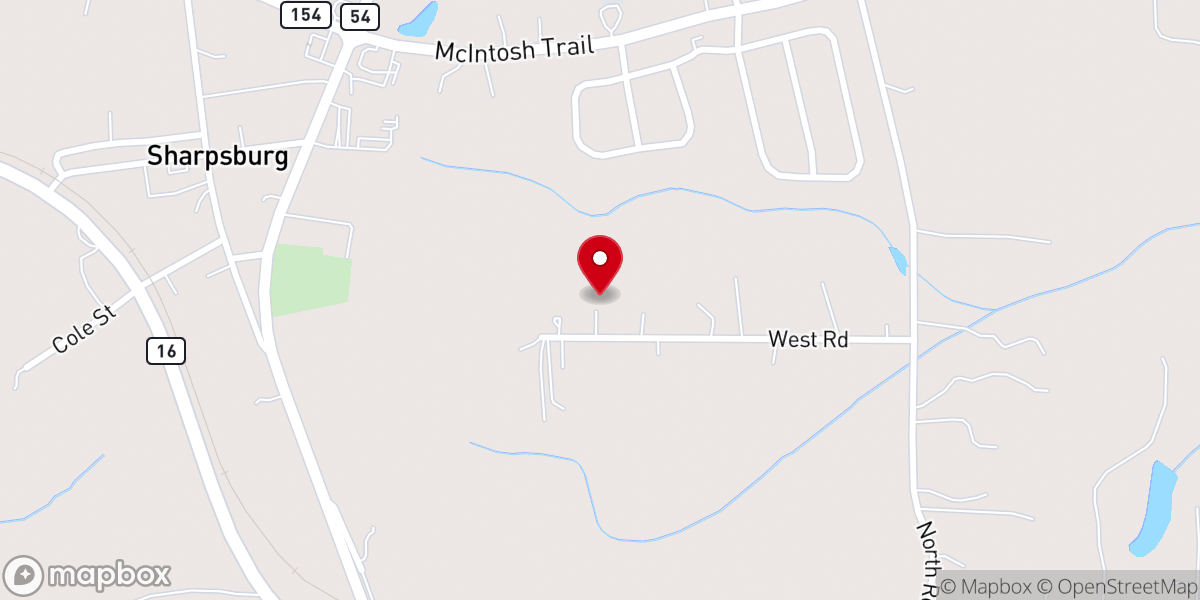 Map showing location of Church After God's Own Heart