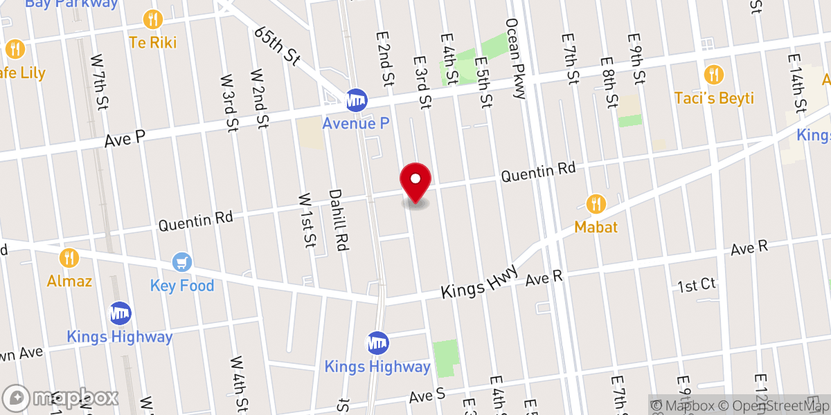 Map showing location of American Friends of Kollel Shaarei Yosef Inc
