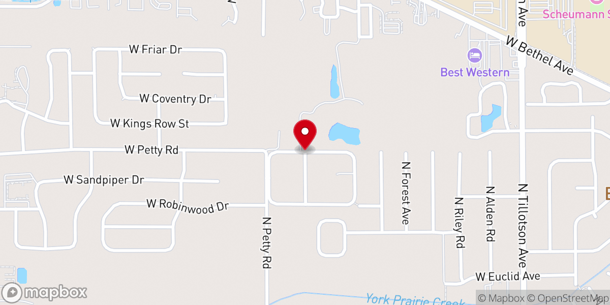 Map showing location of People of Praise-muncie Inc