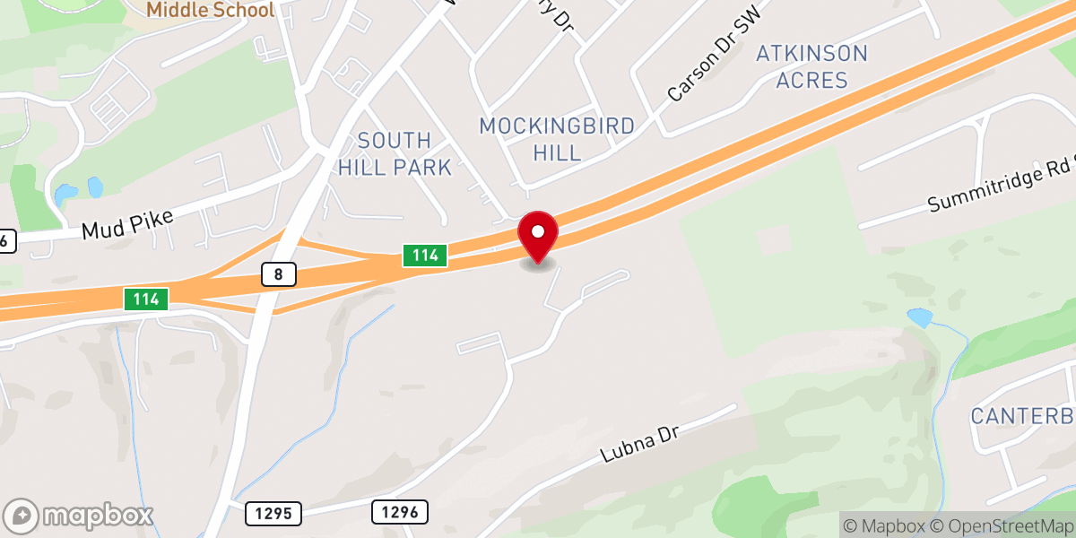 Map showing location of Cross Pointe Foursquare Conference