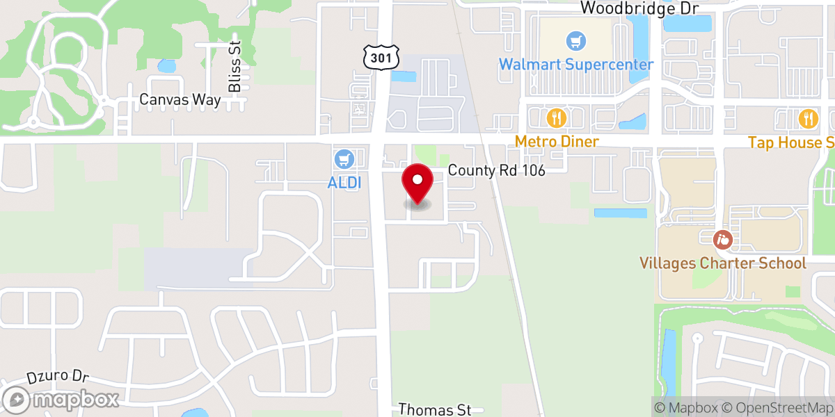Map showing location of First Baptist Church of Oxford