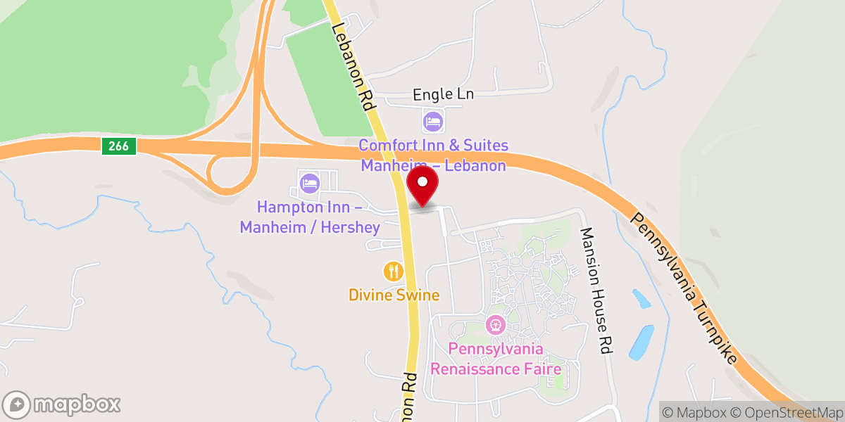 Map showing location of Mount Hope Estate