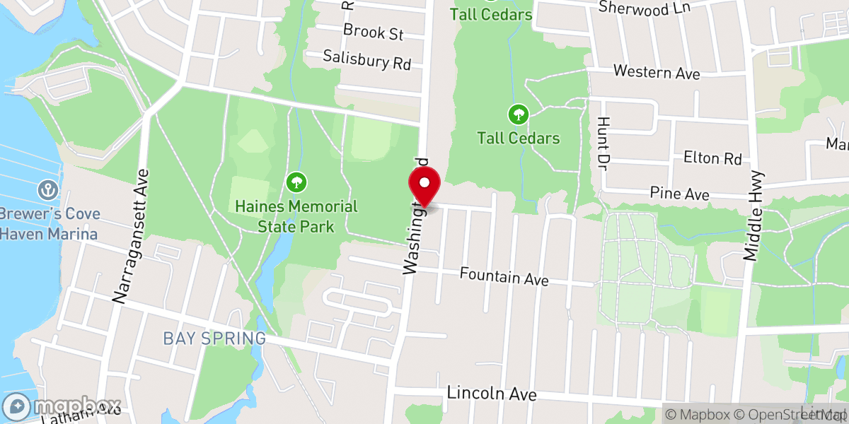 Map showing location of St Luke's Catholic Church
