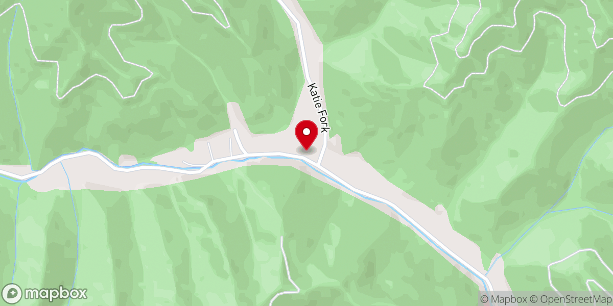 Map showing location of Browning Fork Church