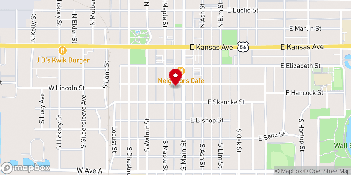 Map showing location of Saintm Anne's Epicopal Church