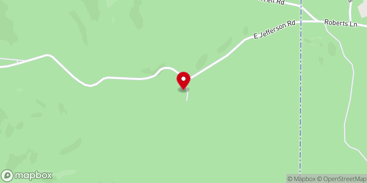 Map showing location of The Hitchin' Barn