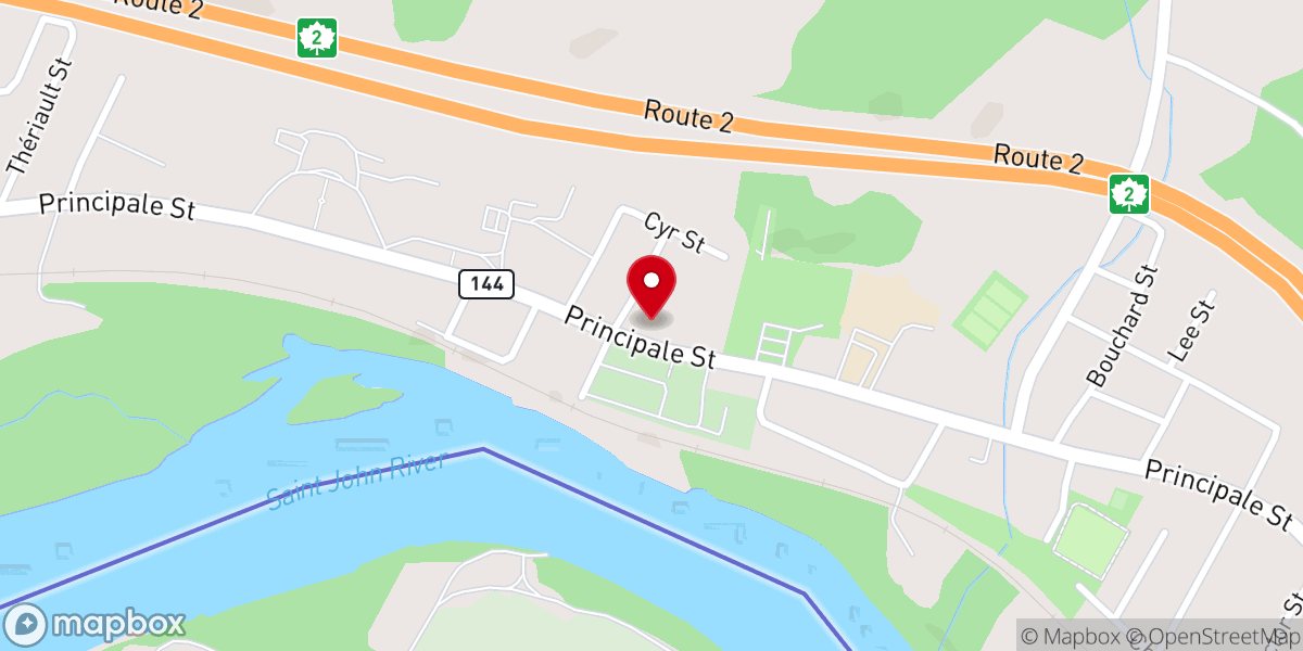 Map showing location of Église catholique Saint-Basile