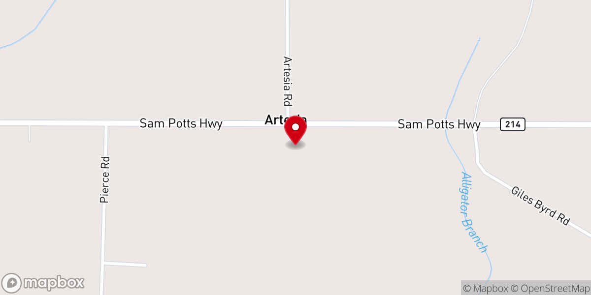 Map showing location of Christian Fellowship Church