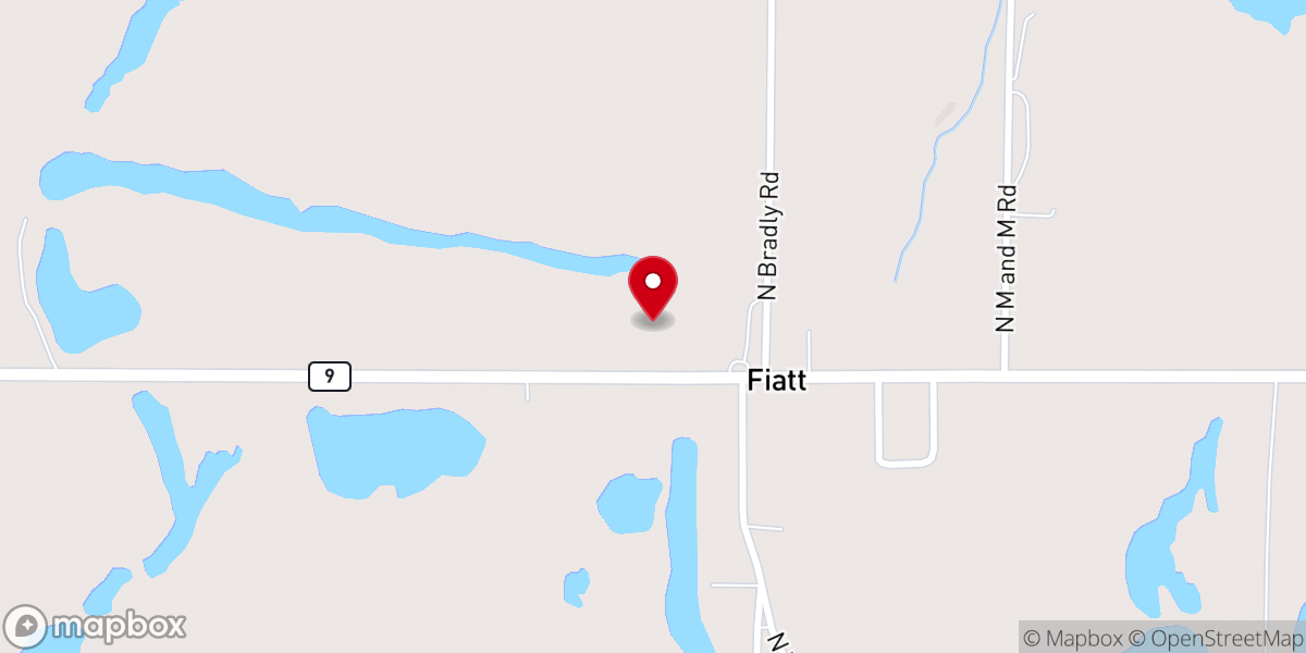 Map showing location of Free Will Church