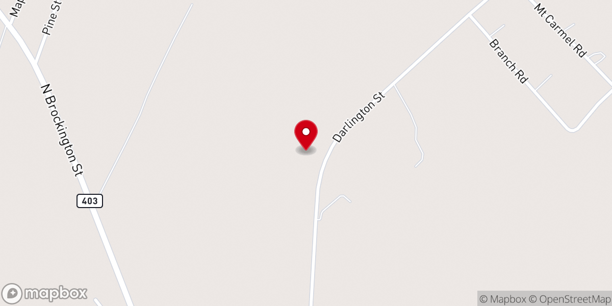 Map showing location of Christ Temple Holiness Church