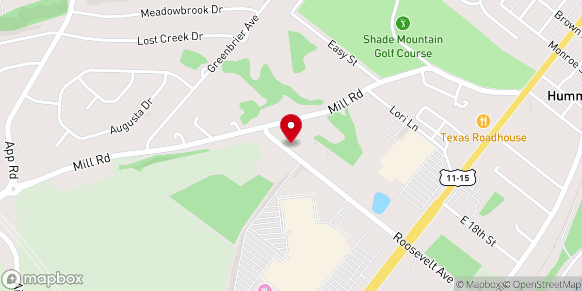 Map showing location of Susquehanna Valley Church of Christ