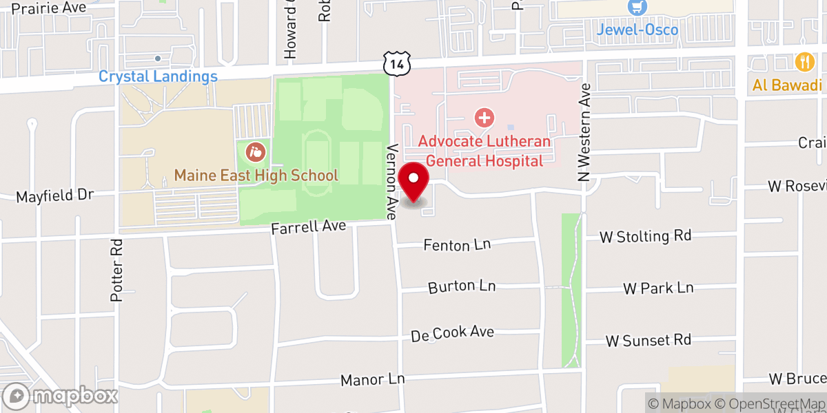 Map showing location of Hope Seventh-day Adventist Church