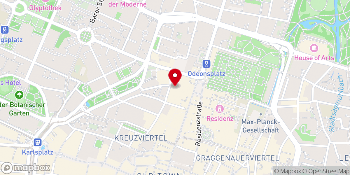Map showing location of Dominikanerkloster bei St. Kajetan