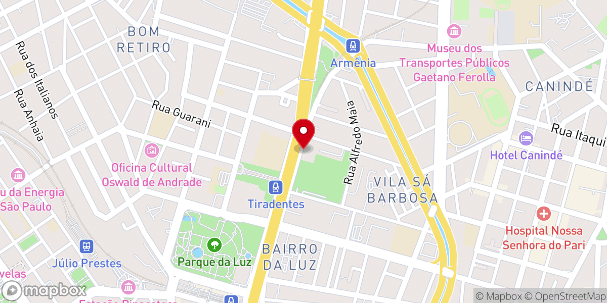 Map showing location of Paróquia Armênia de São Gregório
