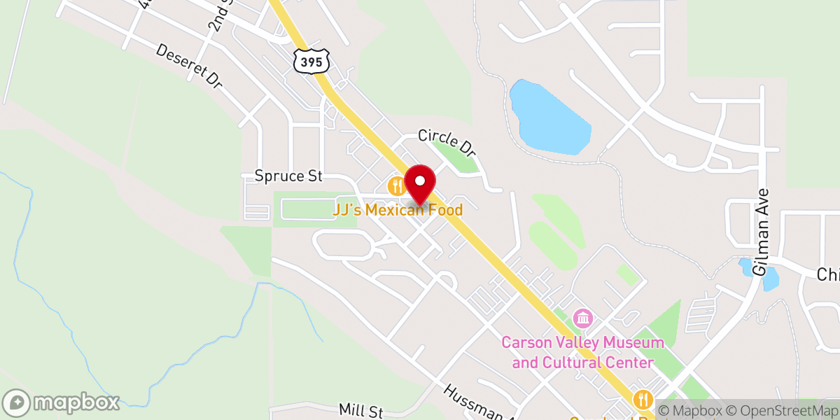 Map showing location of Christ Presbyterian Church