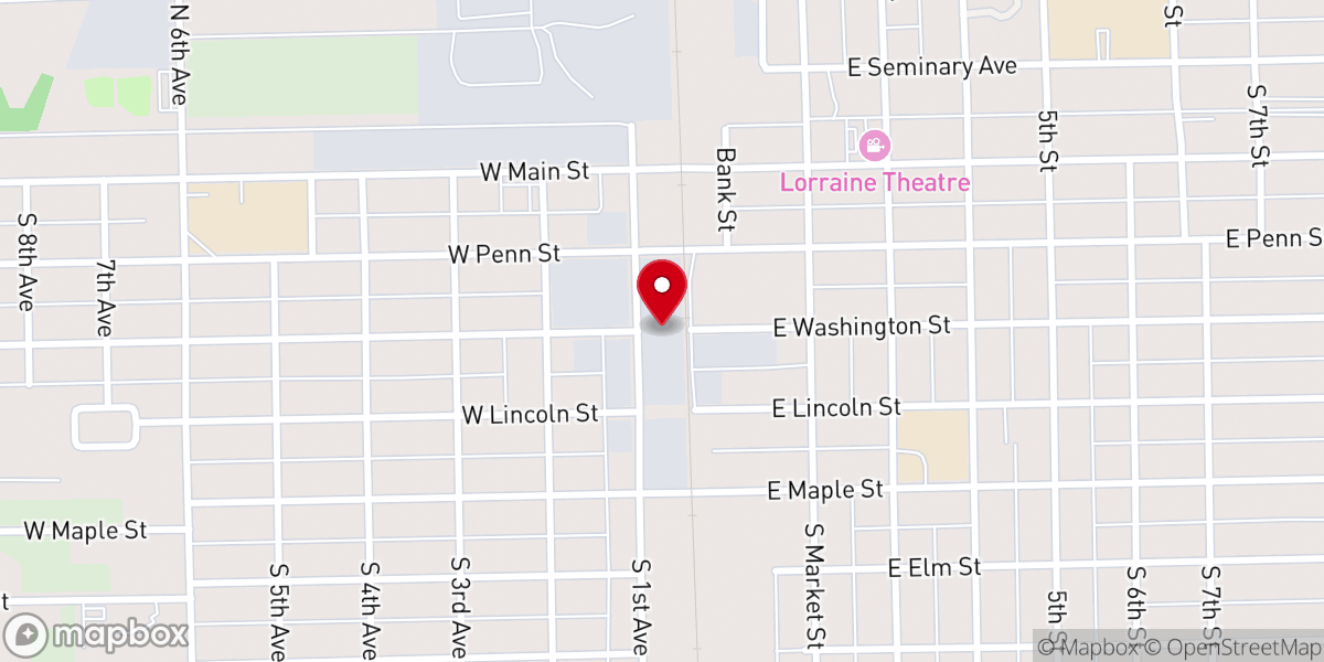 Map showing location of Teasdale Foods