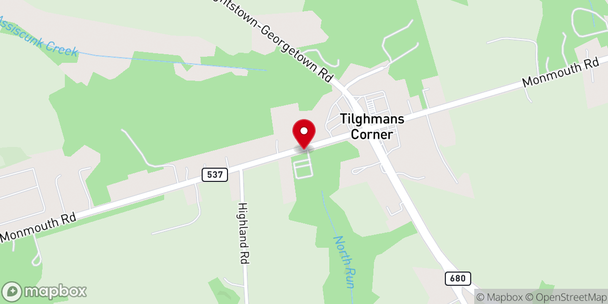 Map showing location of Word of Life Christian Center