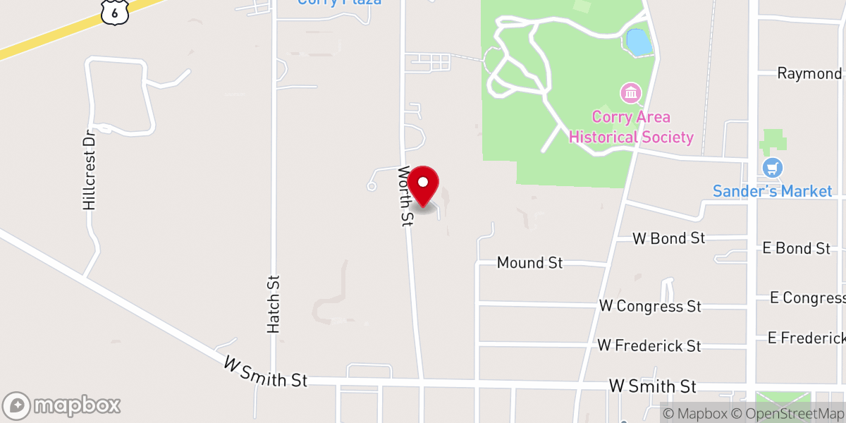 Map showing location of The Church of Jesus Christ of Latter-day Saints