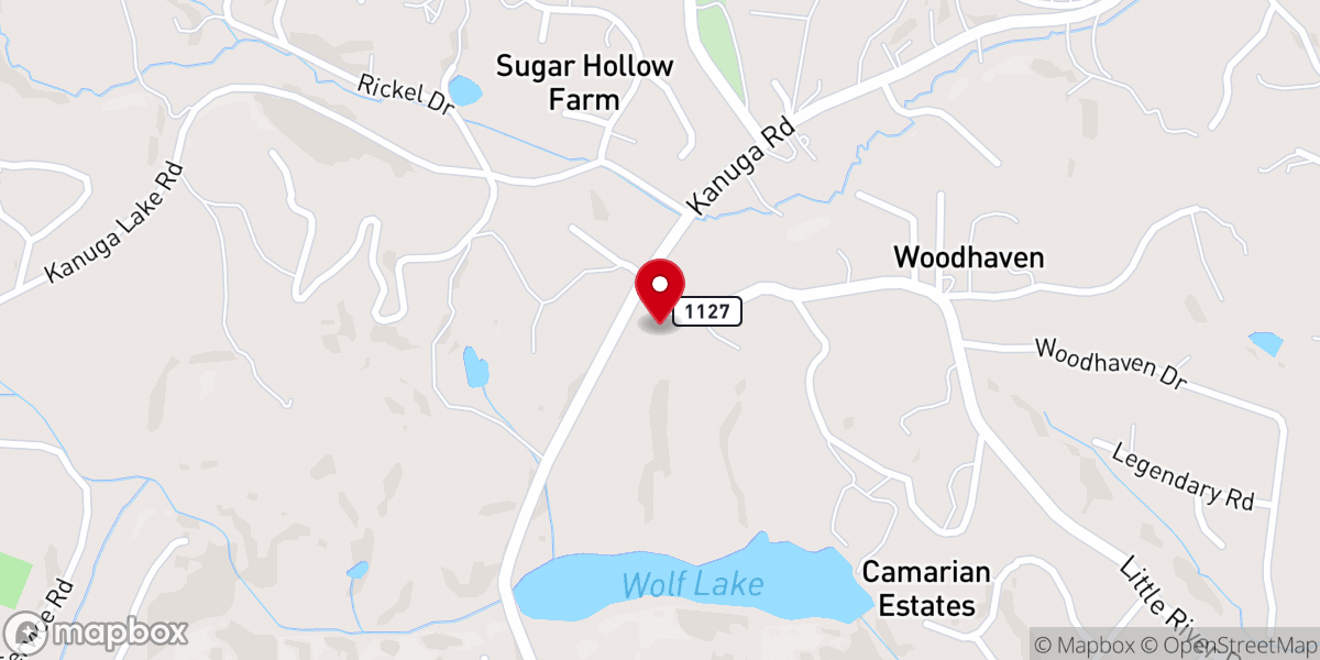 Map showing location of Pleasant Hill Baptist Church