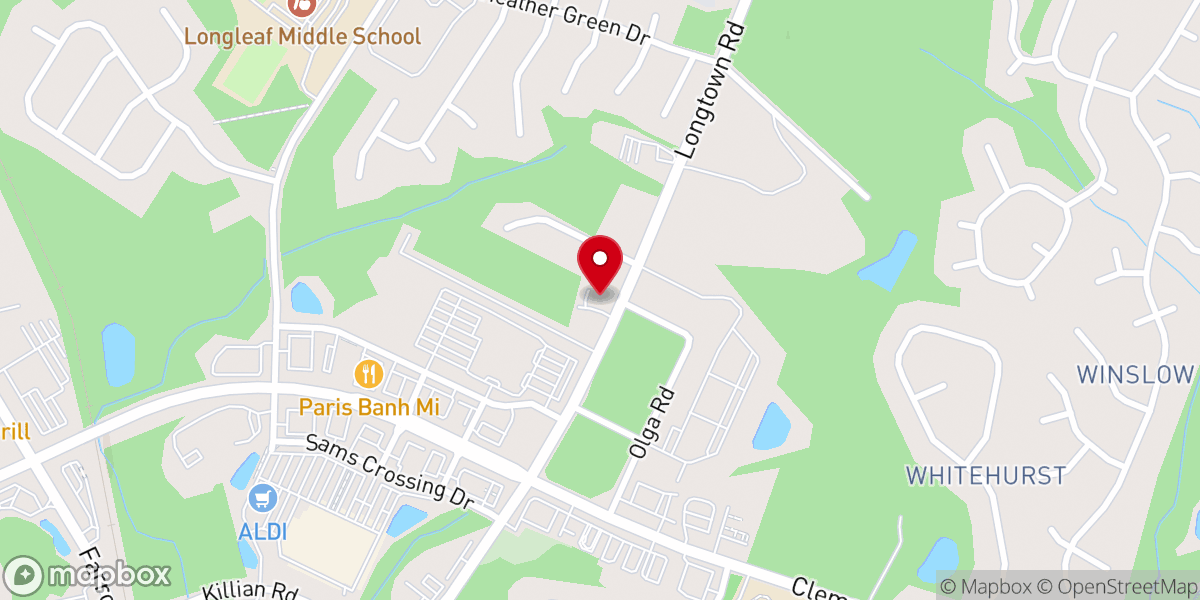 Map showing location of Adams Northeast AME Church
