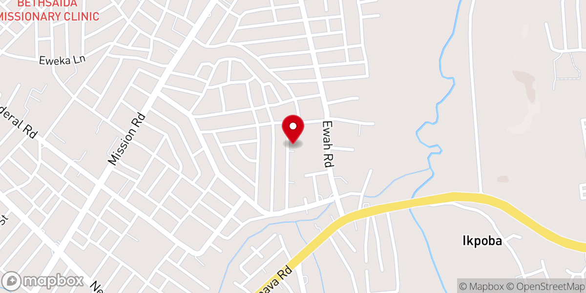 Map showing location of St. Theresa Catholic Church