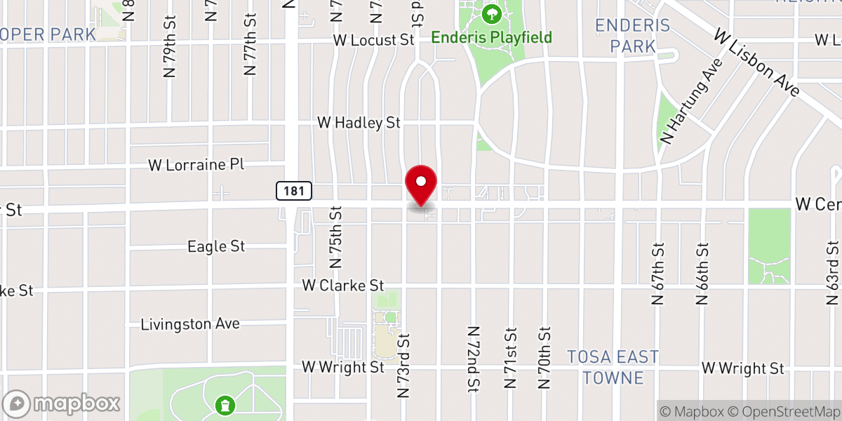Map showing location of Bethany-Calvary United Methodist