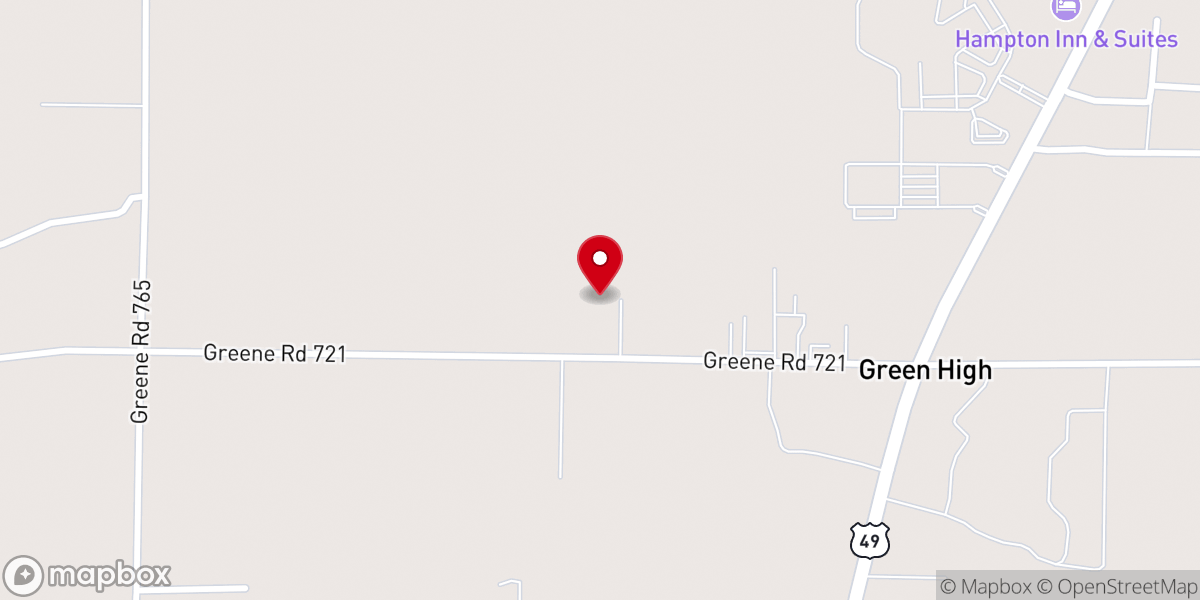 Map showing location of Village Creek Church of Christ